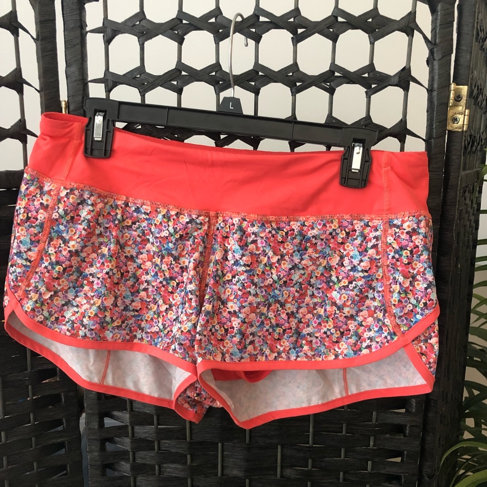LULULEMON speed up 2.5 shorts - floral